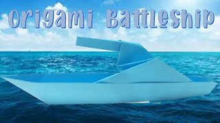 How to Make Origami Battleship (Designed by Fold ON)