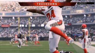 Nick Chubb, Touchdown, Stefanski, Wide Zone #Madden20 #NickChubb #Touchdown