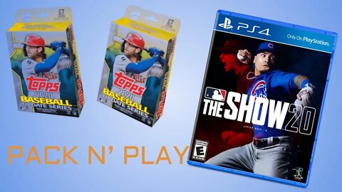 IRL PACK N' PLAY #1 2020 Topps Update Hangers IN MLB THE SHOW 20!!!!!