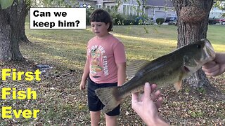 We Helped Him Catch His First Fish Ever!