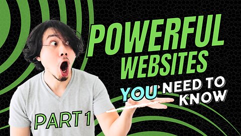 Powerful Websites You Should Know Part 1