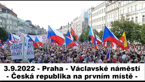 3.9.2022 - Praha - Václavské náměstí - Česká republika na prvním místě - 2