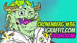@SirCrone Cronenberg #36 Ravencoin NFTS - RVN NFT - Digital Painting Art Time lapse