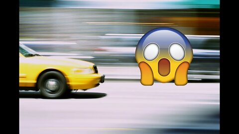 Crazy Taxi drives on train tracks onto oncoming trains! You won't believe what happens next 😱😱😱😱