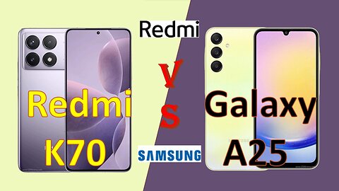Samsung Galaxy A25 Vs Redmi K 70 | Full comparison | which is good ? | @technoideas360
