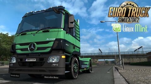 Trucking on Linux Mint LIVE #4 (Euro Truck Simulator 2 v1.37) DAF F241 + JazzyCat Packs Added.