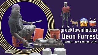 Best Drummer Ever [HD] 🥁greektownhotbox Deon Forrest 🇺🇸 Detroit Jazz Festival BETTER THAN BUCKET BOY