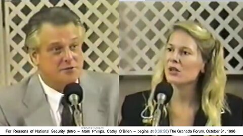 Cathy O'Brien: CIA MK-Ultra WH Pentagon Level Trauma-Based Mind Control Victim: 1996 FULL SPEECH