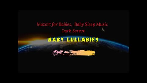 🩴​🌈 12 HOURS 🌸 Dark Screen Lullaby for Baby​​🍼Lullabies for Babies Black Screen 👶🧤🧦🧣