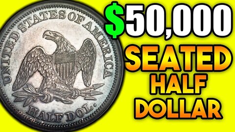 WHAT ARE OLD SILVER HALF DOLLAR COINS WORTH? 1845 SEATED HALF DOLLAR VALUES
