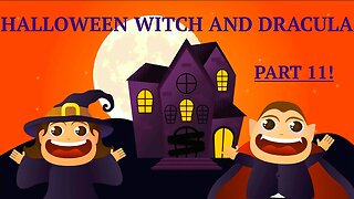 Halloween Witch and Dracula Children Cartoon - Halloween Kids Story