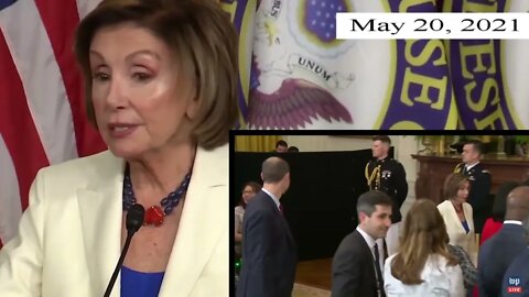 Nancy Pelosi STILL requiring everyone to still wear masks...UNLESS they believe their not on camera!