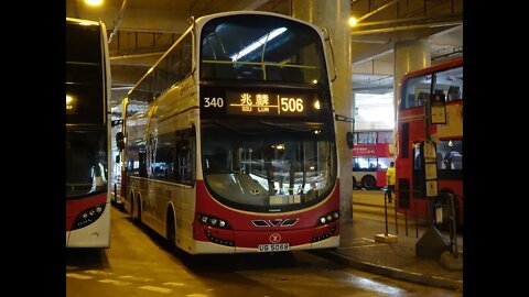 MTR Volvo B9TL 340 @ 506 港鐵巴士340行走506線行車片段