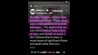 Dr. Mike Yeadon. Former VP of Pfizer