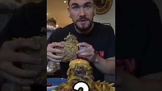 FOR $100 COULD YOU EAT THIS 20 PATTY BURGER CHALLENGE?