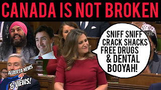 Ms Twitchy Chrystia Freeland DUMPS more DEBT onto Canadians with her fall economic statement.