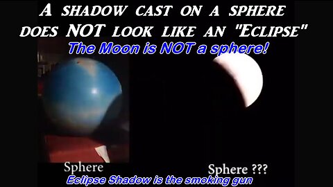 Eclipse Shadow Proves the Moon is NOT a Sphere - Case Closed