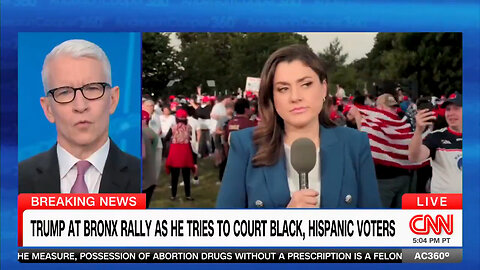 CNN Looked Sad To Be Covering Trump's Massive Rally In 'One Of The Bluest Counties In The Country'