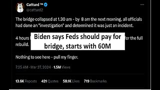 Biden says taxpayers should pay for Frances Scott Key bridge