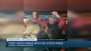 Toby Keith Sings with OK State Fans
