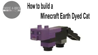 How to make a Minecraft Earth Dyed Cat as featured in LEGO set 21169?