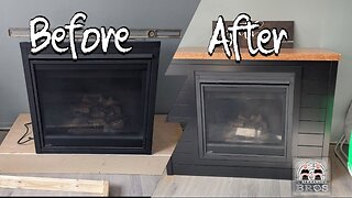 Fireplace Surround For Gas Fireplace Build #woodworking