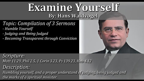 Examine Yourself - Hans Waldvogel