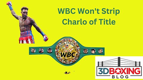 WBC won't strip Jermall Charlo of belt they gave him