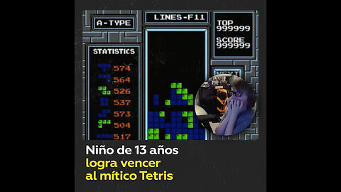 Estadounidense de 13 años hace historia al pasar Tetris