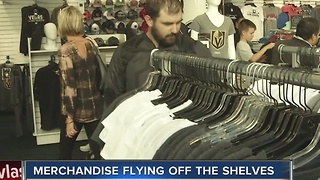 Vegas Golden Knights merchandise flying off the shelves