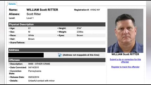 EXPOSED - COVERING UP SCOTT RITTER’S PEDOPHILE PAST