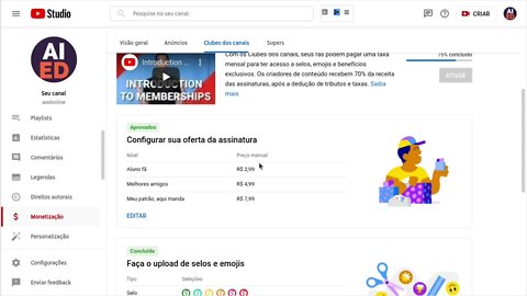 Membros do canal AIEDONLINE