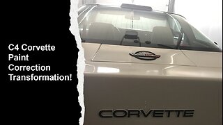 C4 Corvette Paint Correction