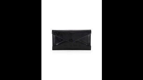 Faux Patent Leather Envelope Candy Clutch Bag