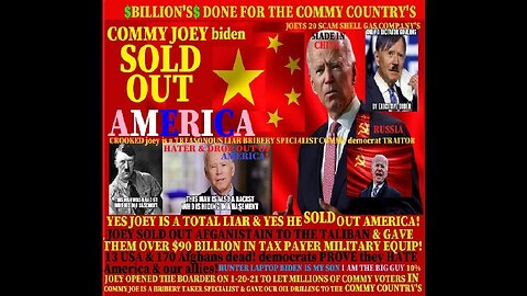 Biden/VP SOLD out America more then just once at our BOARDERES, our gas,taxes & the COMMY country's