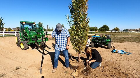 Planting The First Trees On The New Property + 2024 Lilacs! 🌳💜🙌