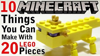 10 Minecraft things you can make with 20 Lego pieces part 2