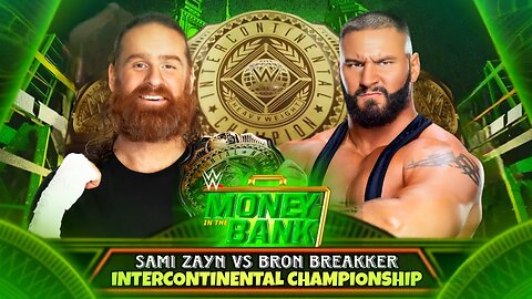 Sami Zayn Vs Bron Breakker WWE Money in the Bank WWE Intercontinental Championship Prediction