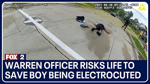 "I gotta get him": Warren officer risks life to save boy being electrocuted