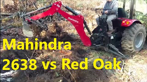 Stumping with the Mahindra 2638