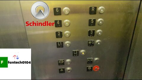 Schindler 500A Traction Elevator @ City Center Mall Parking Garage - White Plains, New York