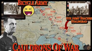 💪Bicycle Army💪 6th Army Approaches Stalingrad! Cauldrons of War: Stalingrad