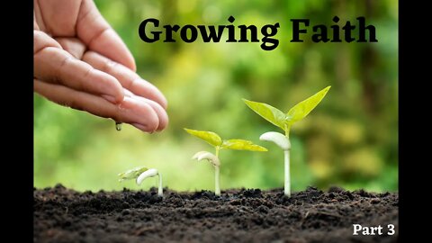 Growing Faith ~ The Law of Faith Pt. 3