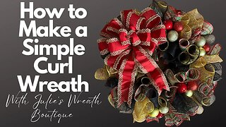 How to Make a Wreath | How to Make a Simple Wreath | Easy Crafts | Front Door Wreath Tutorial