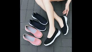 Summer 2020 Light Shoes Laides Sport Walking Flats Womens Loafers Soft Breathable Women Sneakers
