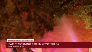 Early morning fire near downtown Tulsa