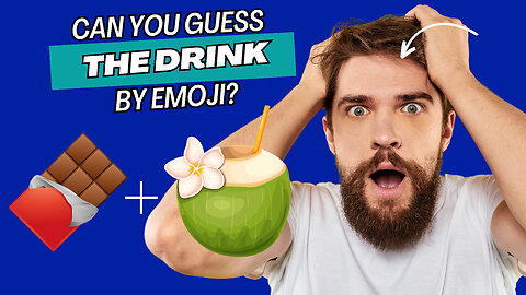 Test your emoji skills: Can you guess the drink name from the emojis? #emojiquiz #emojichallenge