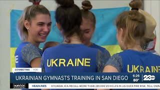 Ukrainian gymnasts find refuge in California