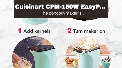 Cuisinart CPM-150W EasyPop Hot Air Popcorn Maker (White)