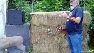 testing a new camera and retest of the haybale target